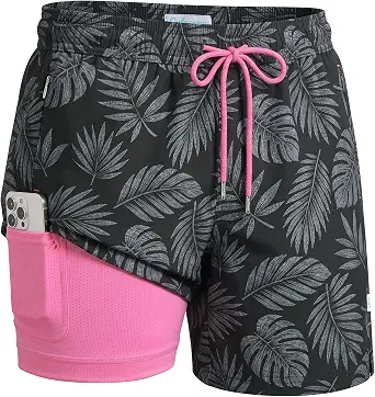 Men's Coastal 7-Inch Board Shorts with Compression Liner
