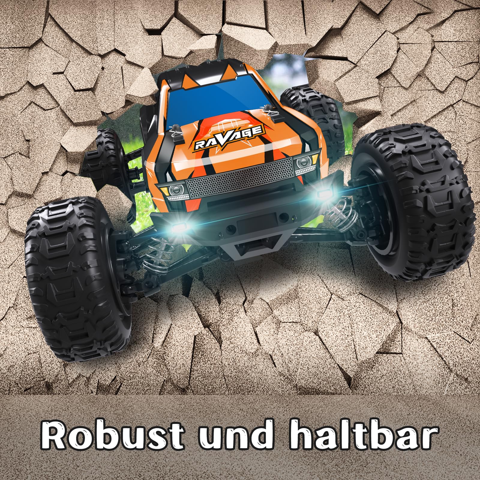 Loolinn | Ferngesteuertes Auto als Geschenk für Kinder und Erwachsene - Hobby Klasse, Sehr langlebig, Maßstab 1:16, 4WD, Höchstgeschwindigkeit 30km/h, Einstellbare Geschwindigkeit - Festtagsgeschenk