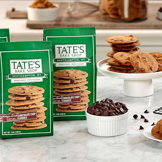 Tate's Bake Shop Chocolate Chip Cookies, 3-7 oz Bags