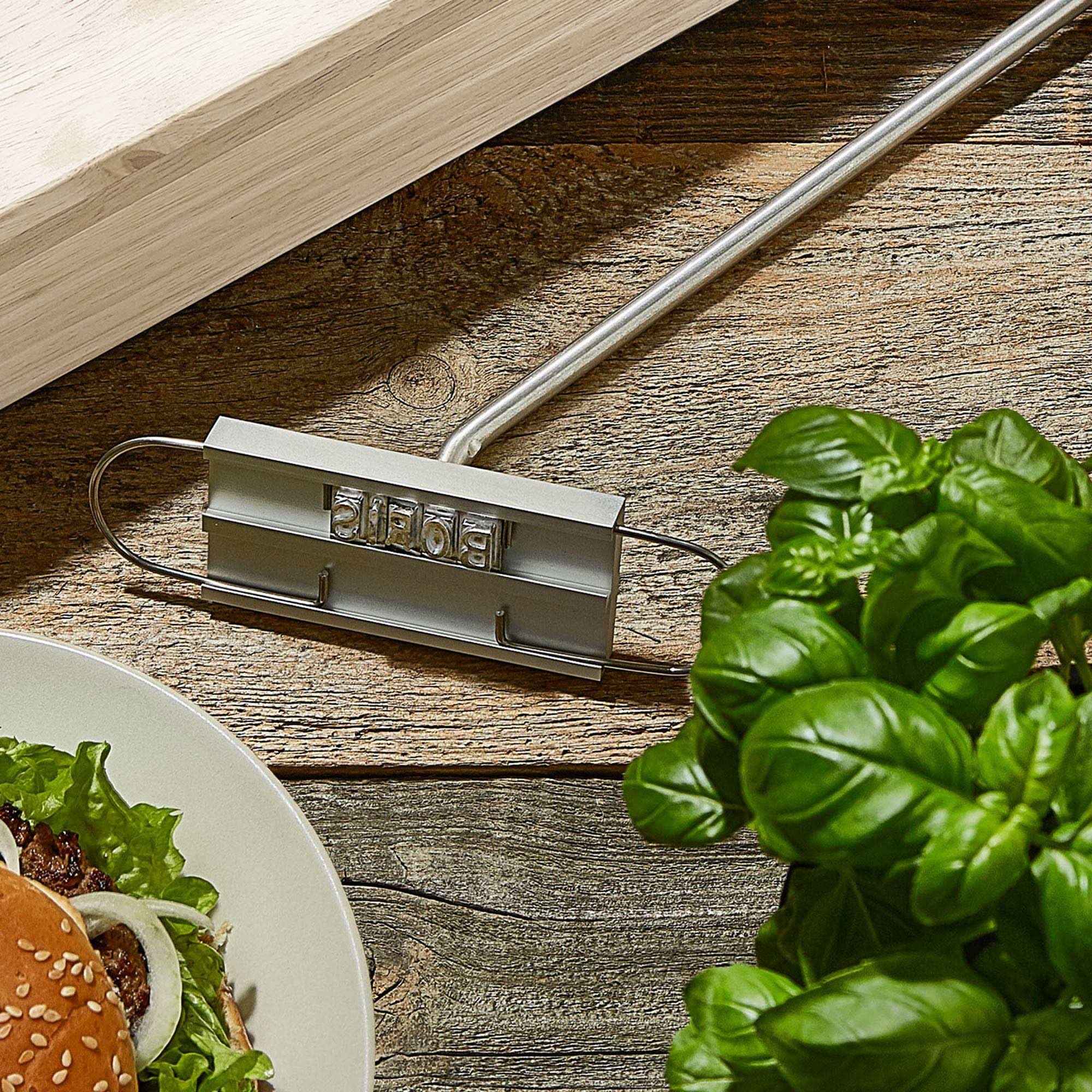 Grill branding żelazo z wymiennymi literami - w zestawie drewniane pudełko do przechowywania - akcesoria do grilla - narzędzia do grillowania - prezenty dla mężczyzn - prezenty dla taty - pomysły dla miłośników grillowania