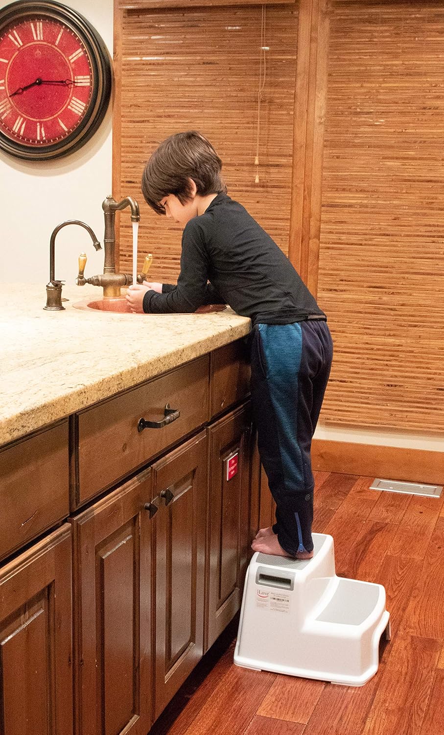 Wide+ 2 Step Stool for Kids (Pack of 1) | Toddler Stool for Toilet Potty Training | Slip Resistant Soft Grip for Safety as Bathroom Potty Stool and Kitchen Step Stool | Extra Wide Two Step | iLove : Baby