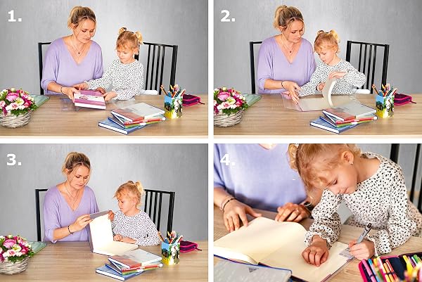 HERMA 20233 Buchumschläge 26,5 x 54 cm HERMÄX Classic, 10 Stück, Buchhüllen mit Beschriftungsetikett & Kantenschutz aus abwischbarer Polypropylen-Folie, Buchschoner Set für Schulbücher, transparent - 5