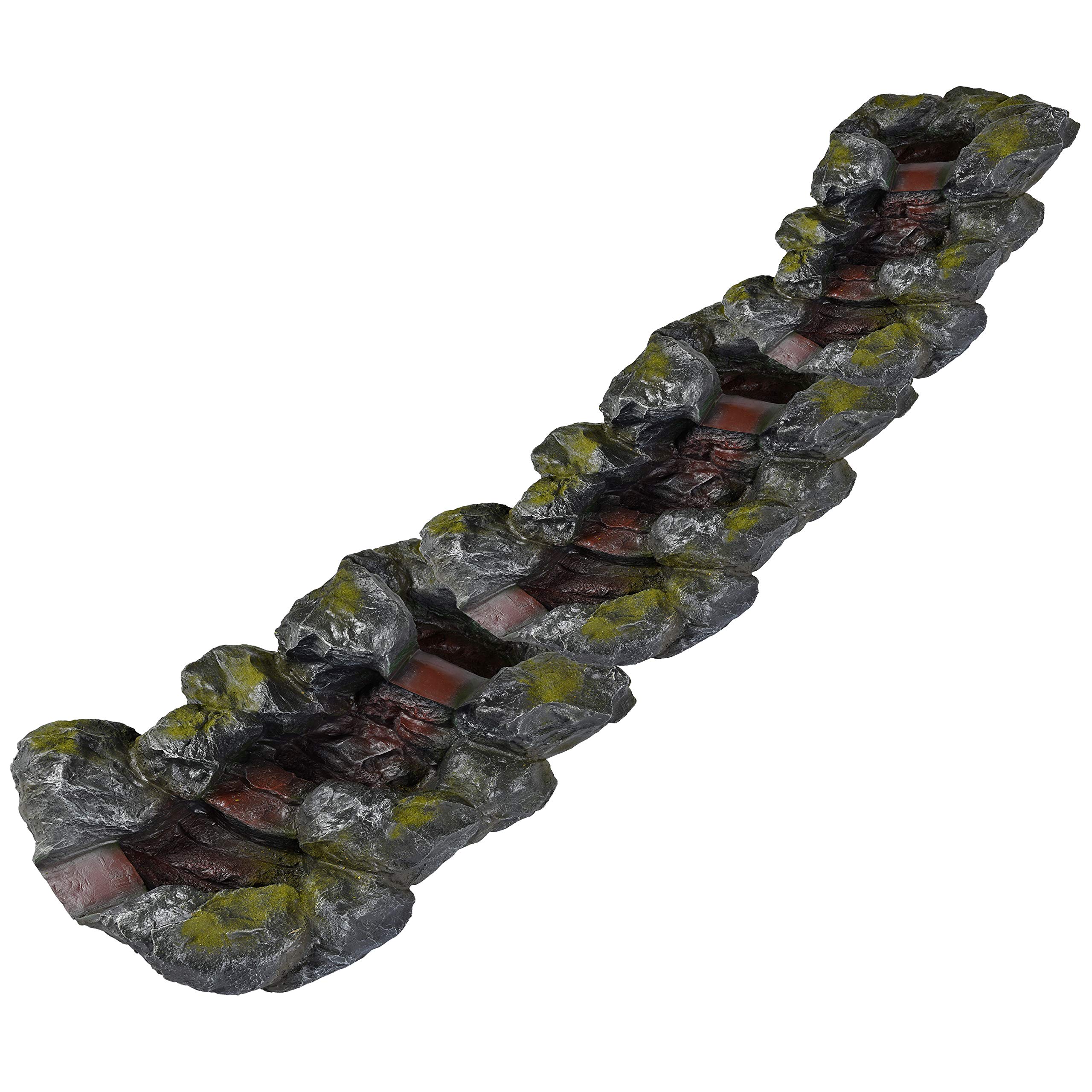 Köhko Prolongation de ruisseau incliné avec mousse, cascade extensible pour bassin de jardin 14005M