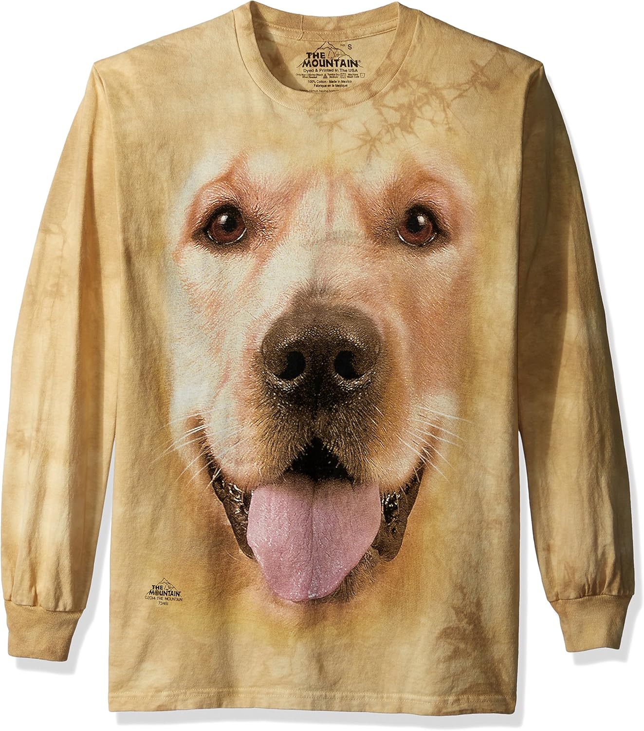 The Mountain Big Face ゴールデン長袖Tシャツ US サイズ: Small カラー: ブロンズ