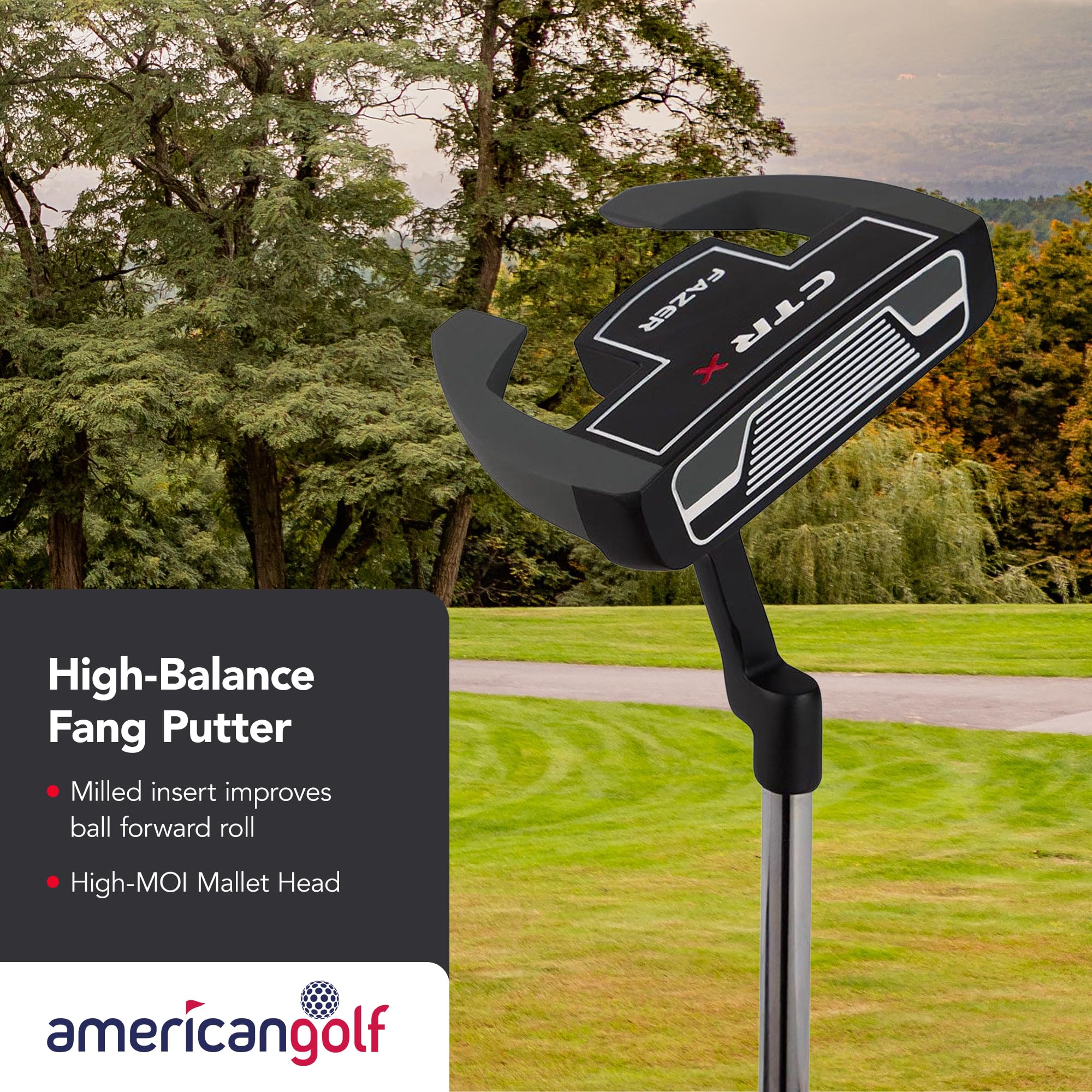 Fazer CTRX - Juego de palos de golf para principiantes, kit completo con conductor, 7 hierros, cuña de lanzamiento y putter, bolsa de soporte y fundas para la cabeza, juego de palos de golf ideal para