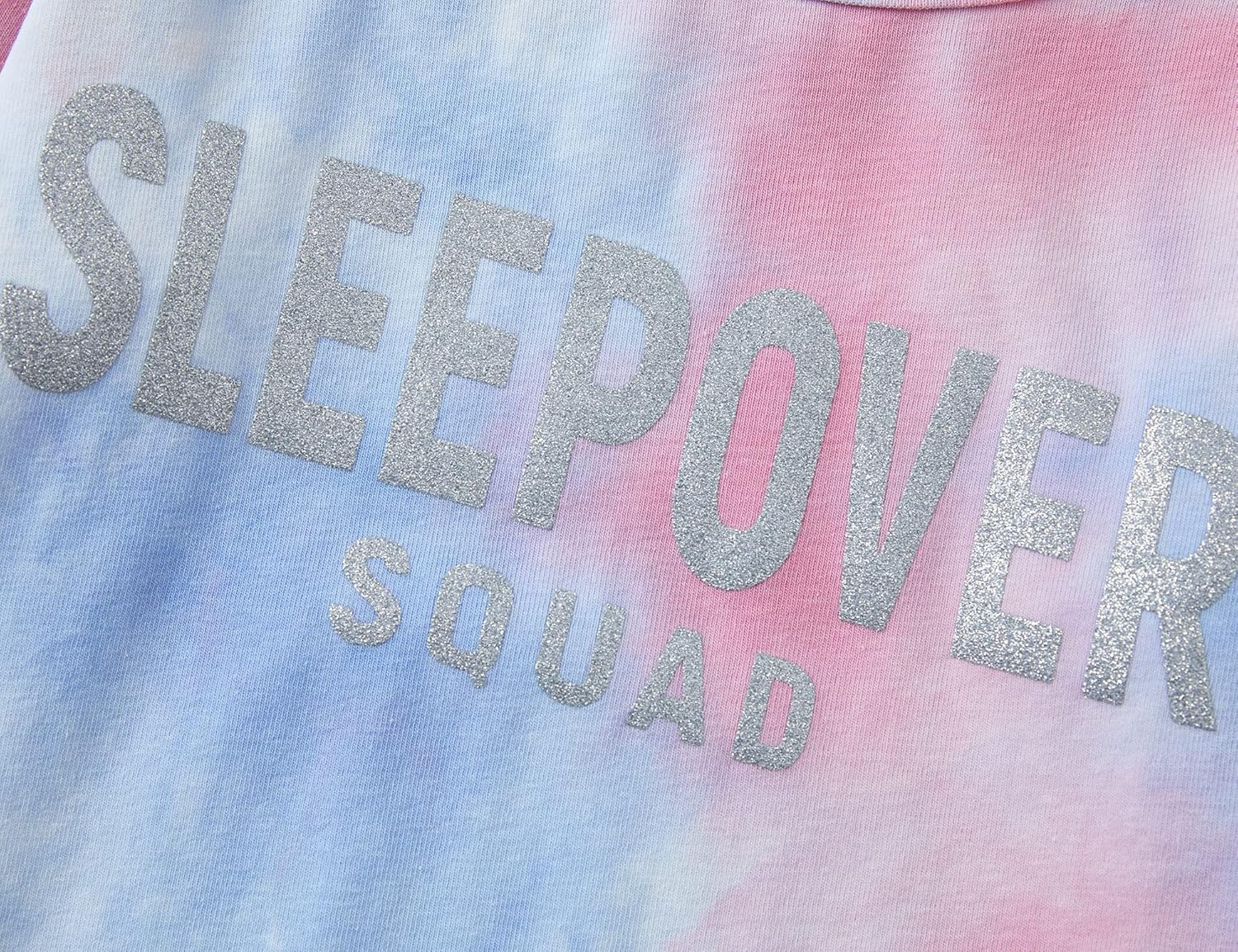 Sleepover Pajama Set for Girls Tie Dye Cotton Snug-fit Long Sleeve PJ Size 4T-14 - Image 5