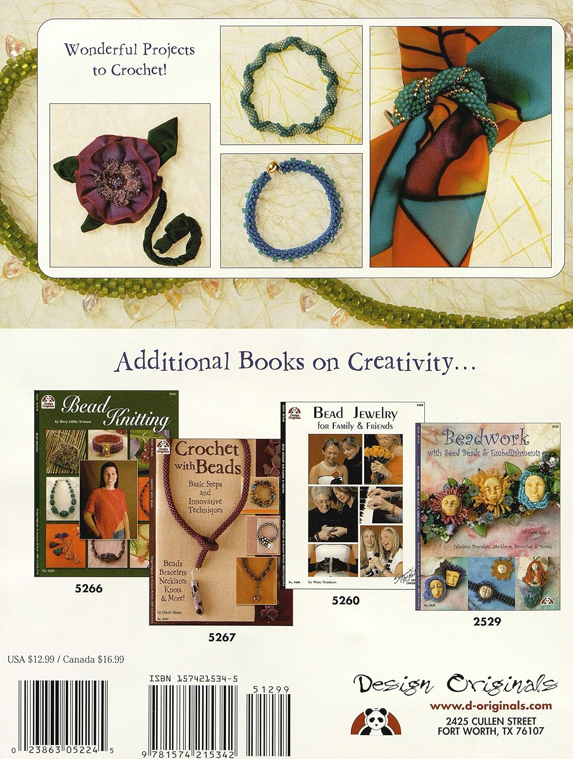 Bead Crochet Basics: Beaded Bracelets, Necklaces, Jewelry, and More! (Design Originals) 30 Projects, from Beginner to Experienced, with Step-by-Step Instructions image 2