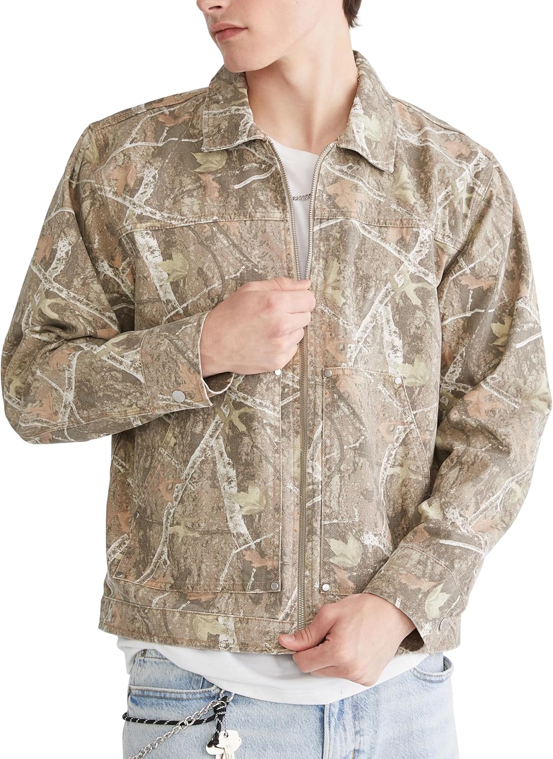 AEROPOSTALE Men's Camo Mechanic Jacket