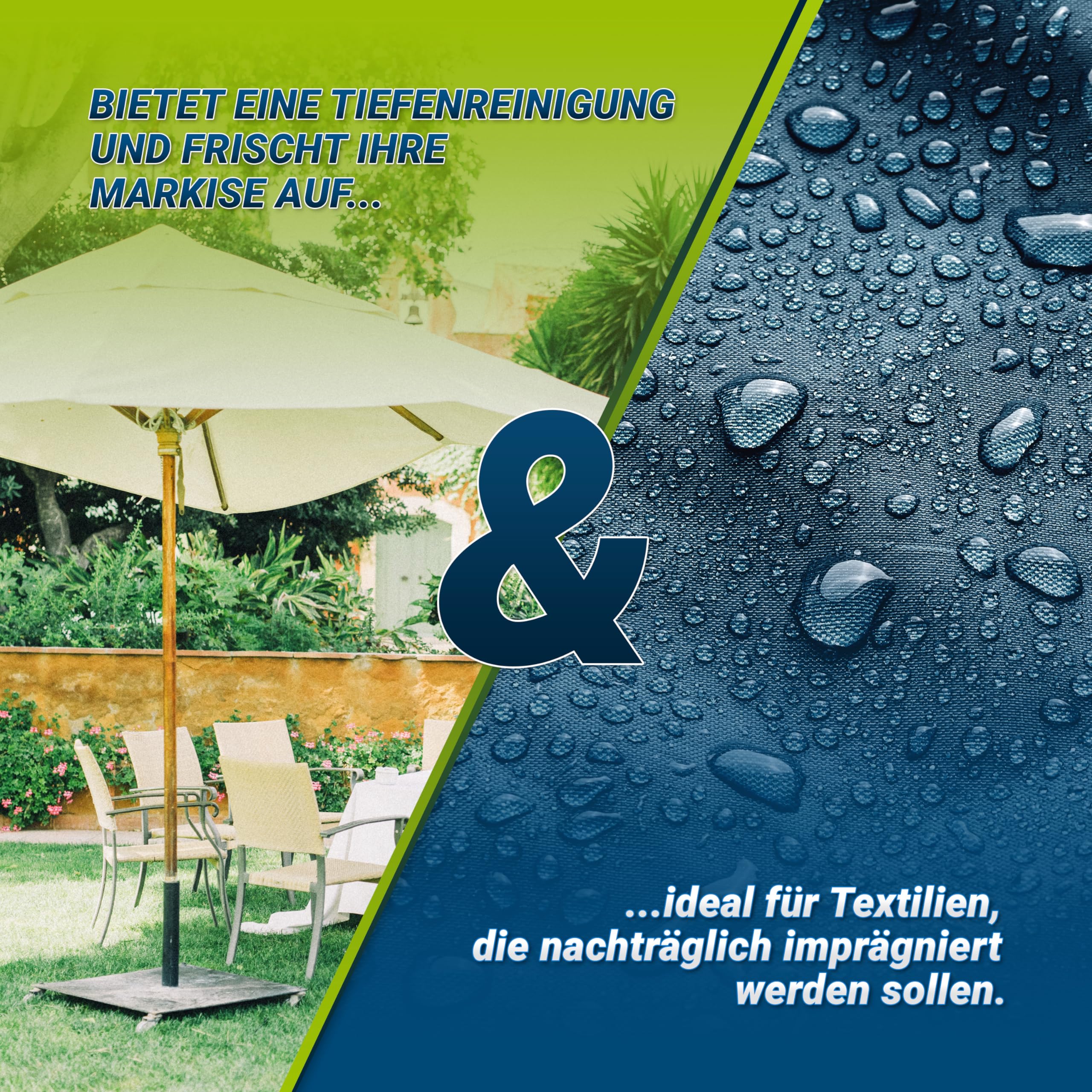 Markisen Reiniger Detergente per Tende da Sole Ombrelloni Senza PFC Biodegradabile 500 ml