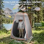FRUITEAM Pop Up Shower Tent, Portable Privacy Tent Changing Tent 47" L × 47" W × 76" H, Camping Shower Tent with Reinforced Frame, for Beach Toilet, Outdoor Dressing, Hiking Camping