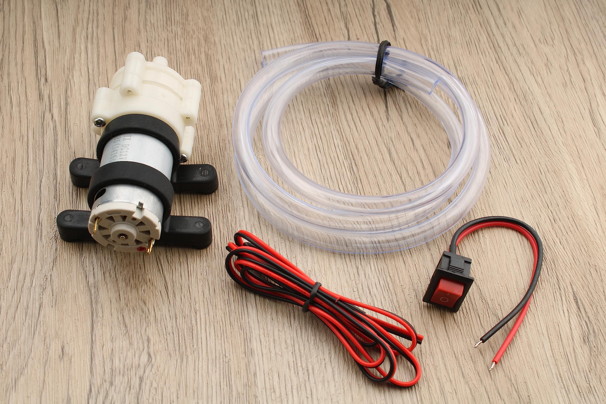 RUNCCI-YUN Mini pompe à amorçage automatique DC 6 V-12 V R385 pour aquarium, aquarium, machine à thé et refroidissement par eau – Pompe électrique à membrane micro vide