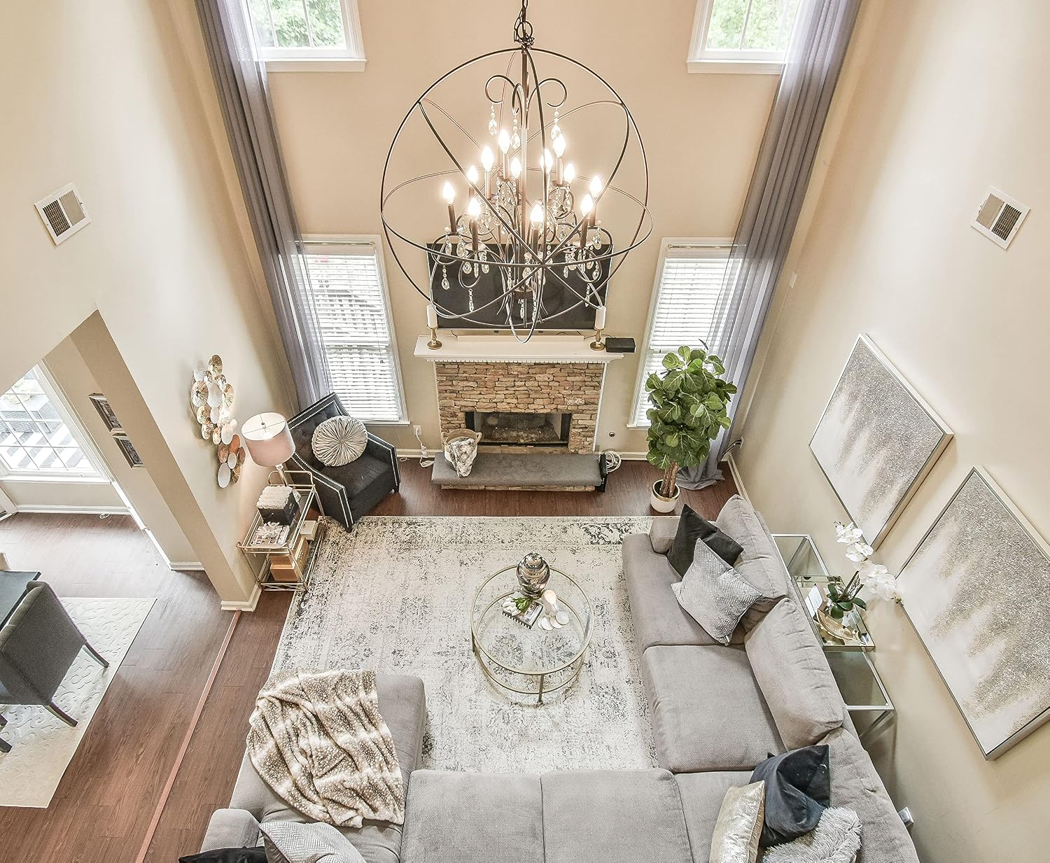 Maxim Lighting Maxim 4-Light Pendant Light | Rubbed Bronze Finish | Transitional Indoor Light Fixture | Ideal for Kitchen Islands & Dining Rooms | Home Decor Ceiling Fixture | 25147OI