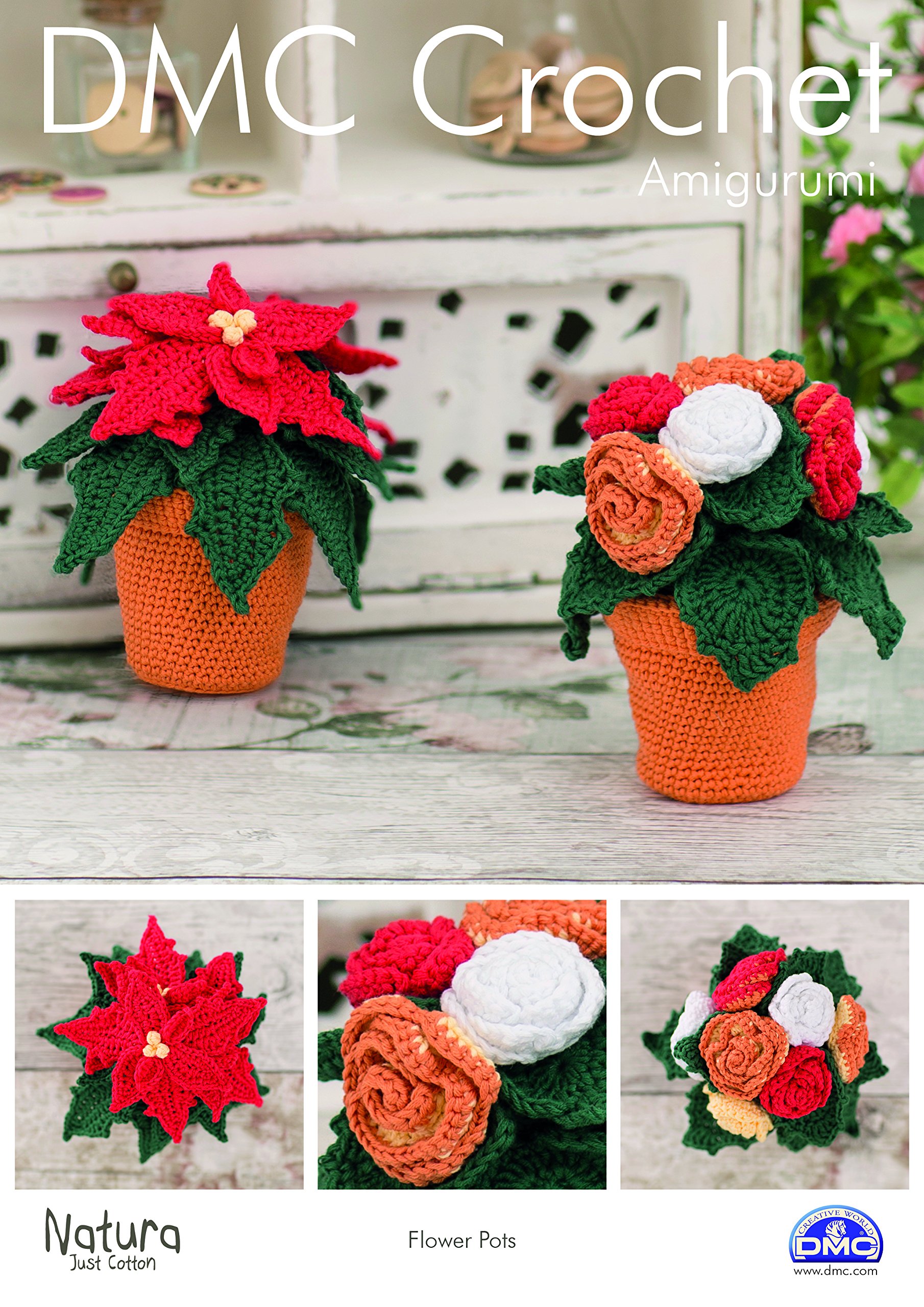 DMC Flower Pots crochet pattern