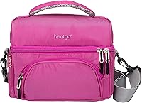 Vista 10 de Bolsa de almuerzo prémium Bentgo® duradera y aislada, con bolsillo exterior con cremallera, bolsillo interior de malla, correas acolchadas