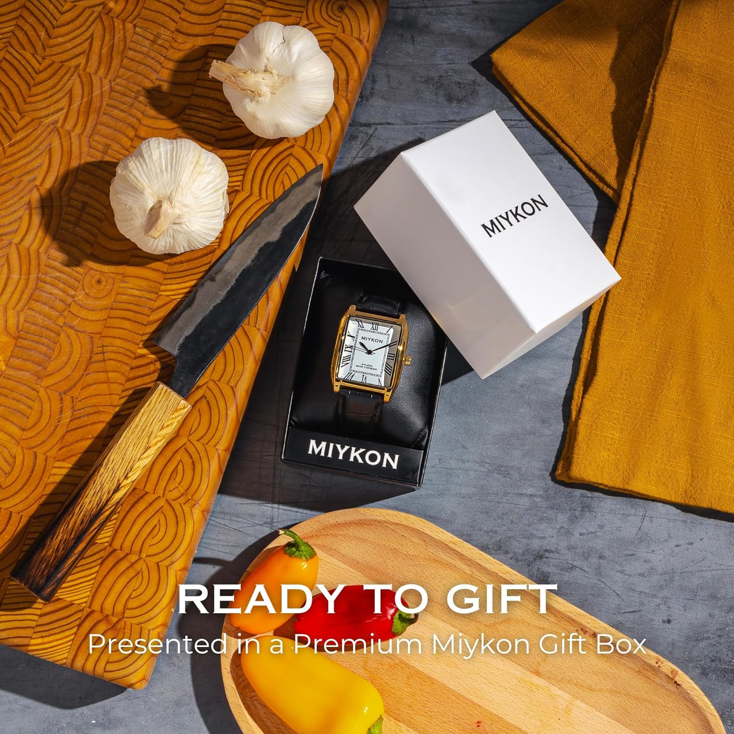 Miykon Vintage Watches for Men – Classic Tank Square Analog Watch with Genuine Leather Wrist Strap, Mens Dress Watches – Japanese Quartz, Waterproof to 100ft - Image 5