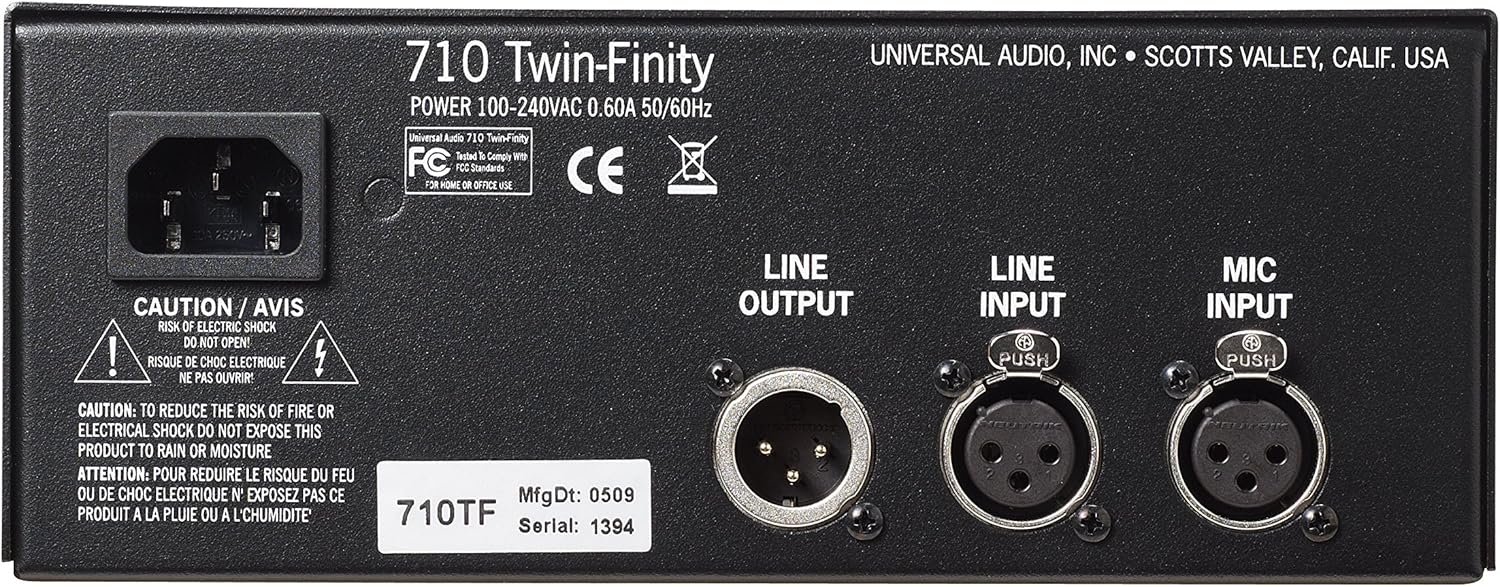 Discount 90% Universal Audio 710TFD Twin-Finity Single-Channel Microphone Preamp