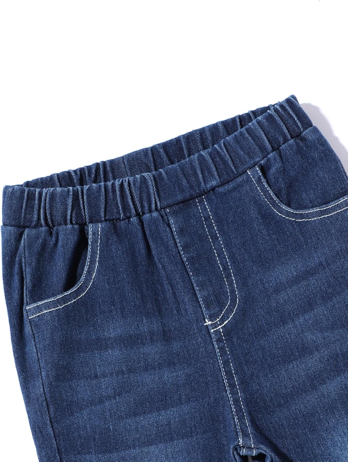 oklady Todder Kids Girls Clothes Solid Color Ruffles Top Bow Flared Jeans 2PCS Fall Girls Clothing Set 18M-7Years - Image 7