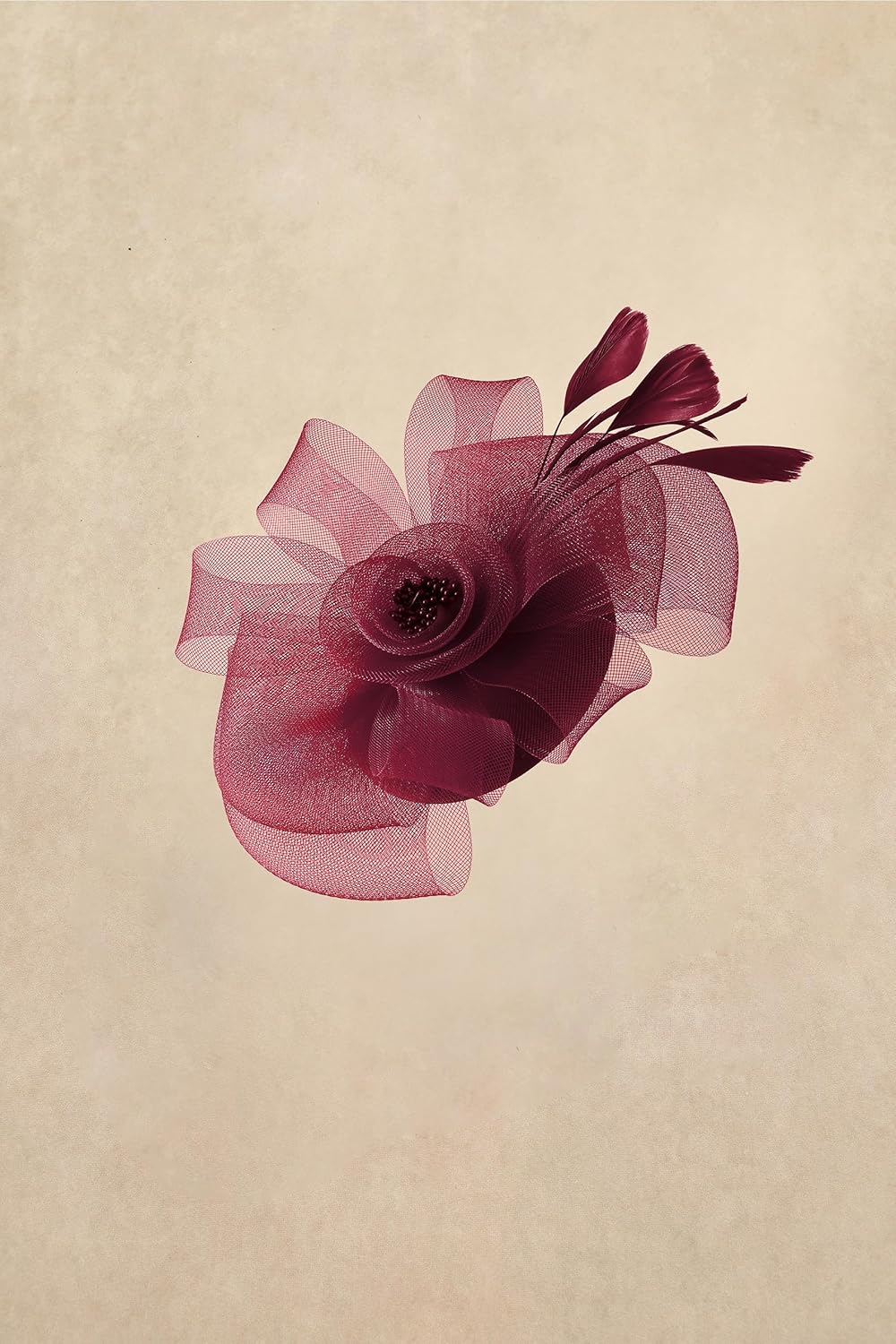 Fascinators Hats for Women - Tea Party Kentucky Fascinator Derby Pillbox Hat Flower Tulle Headband with Hair Clip - Image 2