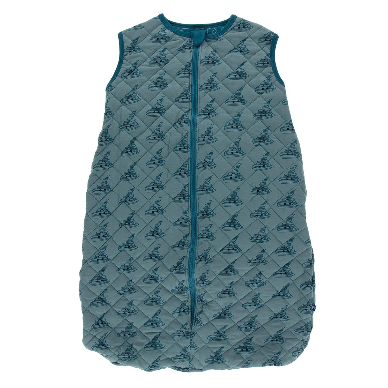 KicKee Pants Print Quilted Sleeping Bag (06 Months, Dusty Sky Happy