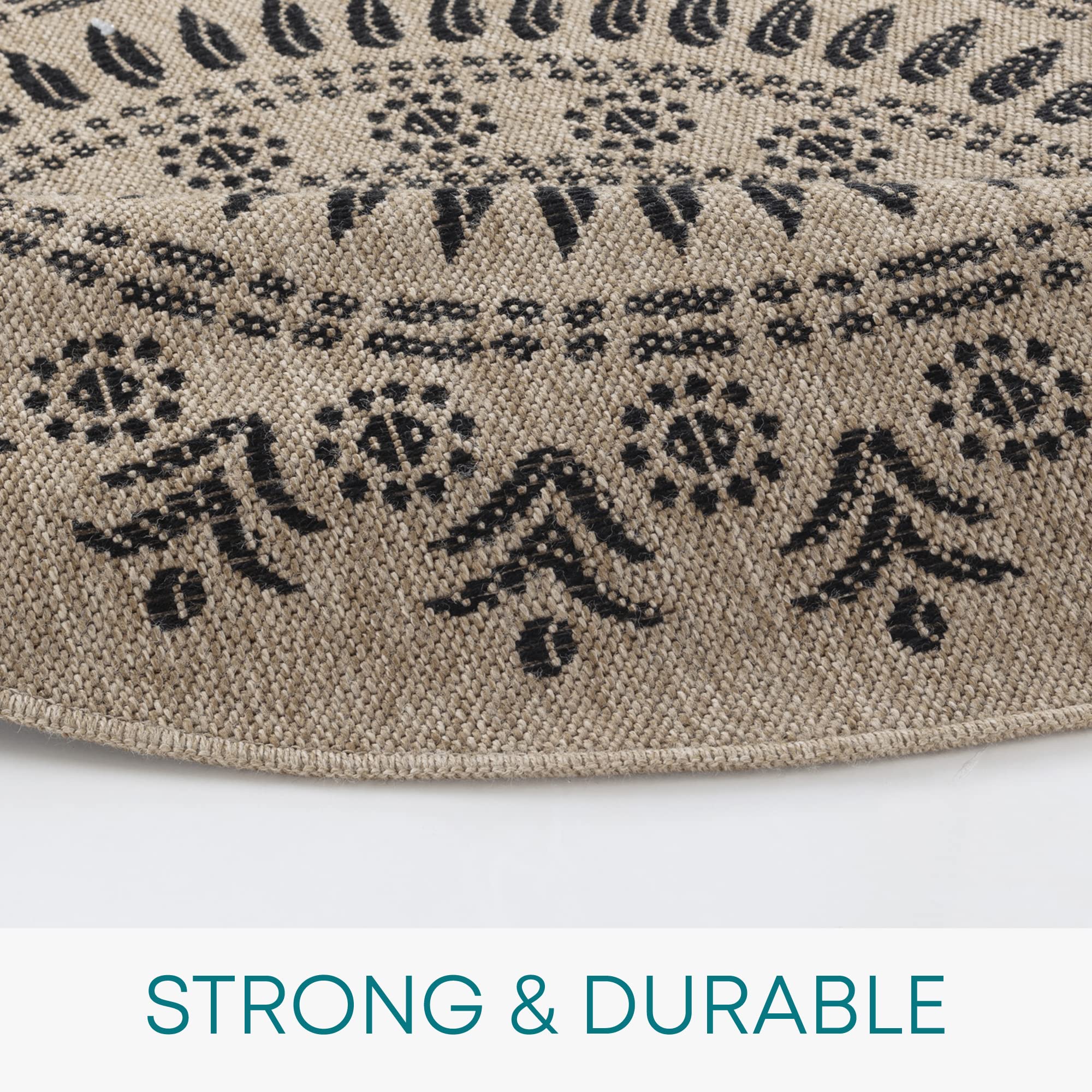 Livabliss Tavira Indoor Outdoor Rug, Large Boho Rugs for Living Room 160x213 cm Dining, Kitchen Carpet - Image 2