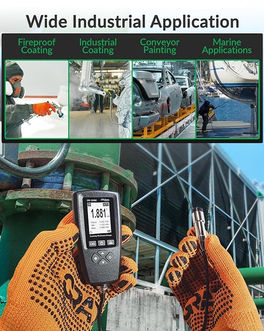Medidor de Grosor de Recubrimiento CM-208Z 0-3000μm miniatura 8