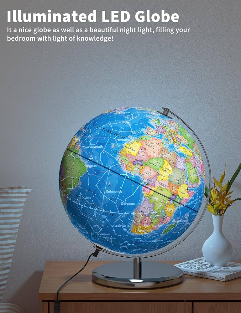 Amazon.com: SOUNDANCE 13 Inch World Globe with Stable Heavy
