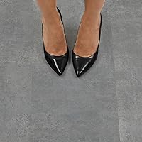 Vista 5 de FloorPops Azulejos de suelo gris Tundra Peel & Stick, FP3326