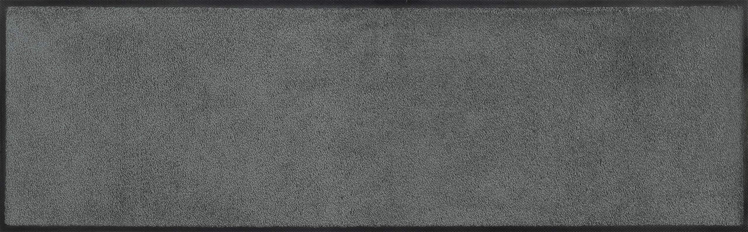 Wash+Dry Doormat, Polyamide, Gray, 120x35cm