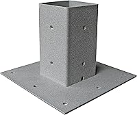 Vista 7 de Mail Boss 7151 Placa base de poste de montaje en superficie, blanco alpino