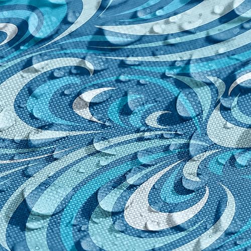 Miniatura 3 de Ambesonne Juego de 4 manteles individuales de tela lavable para mesa de comedor, tamaño estándar, naranja y blanco