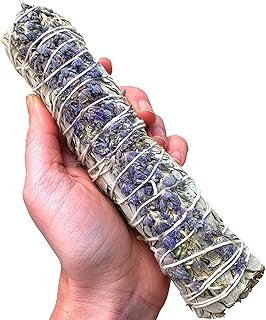 Dox+Lamb 7" Inch Lavender Smudge Stick for Home Cleansing & Negative Energy Clearing | X-Large Sage Smudging Wand with Lav...