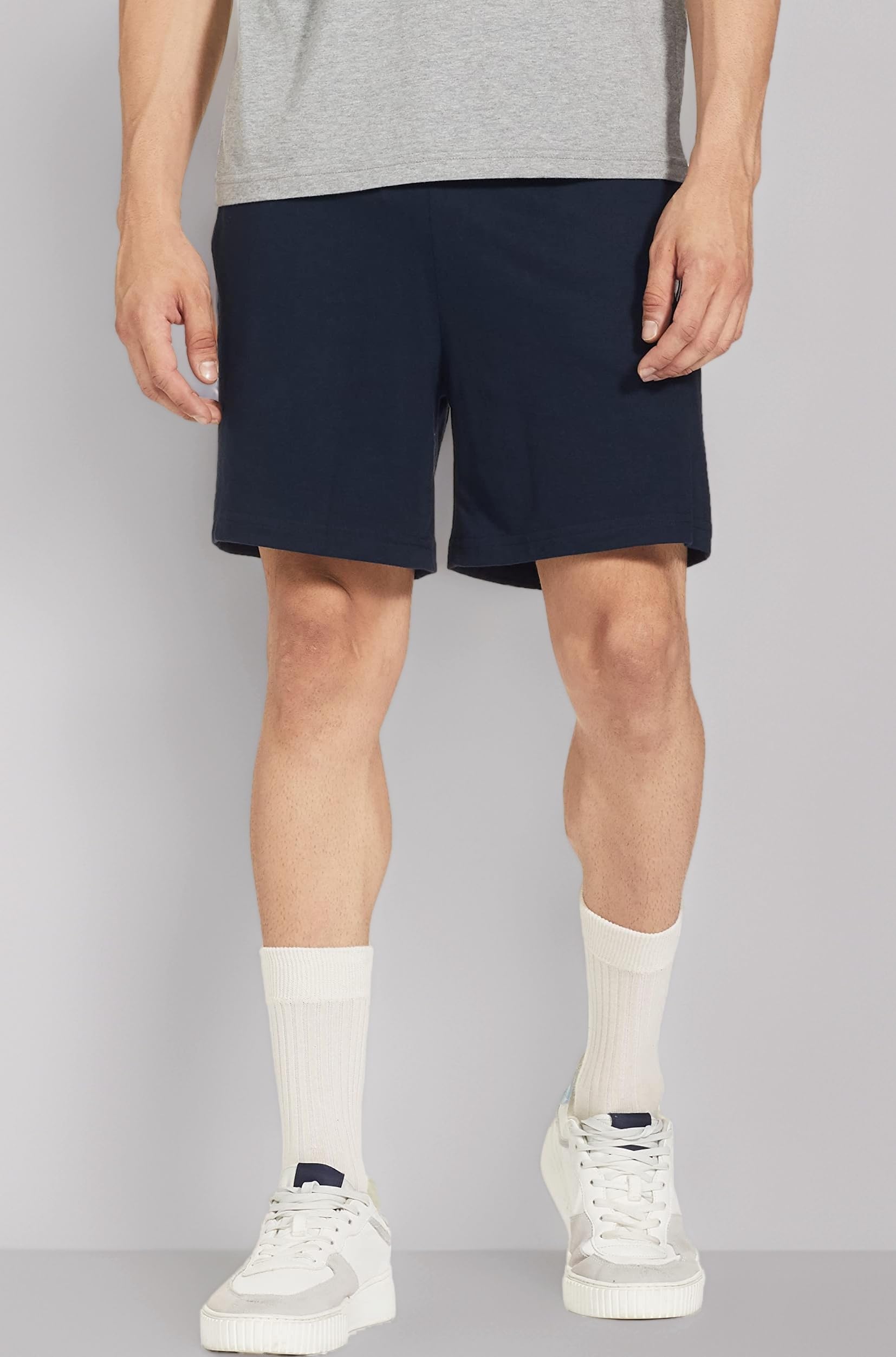 Men's Regular Fit Solid Lounge Shorts