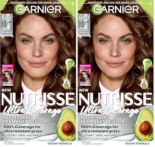 Miniatura 13 de Garnier Nutrisse Ultra Coverage - Tinte en crema nutritiva para el cabello, 200 negro suave oscuro (negro sésamo), tinte permanente para el cabello
