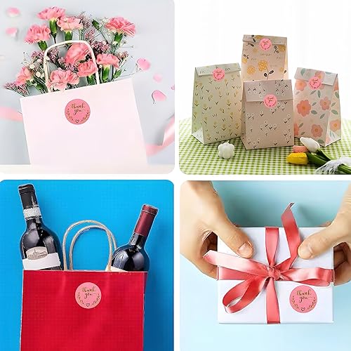 Miniatura 6 de Juego de 650 tarjetas de agradecimiento y calcomanías para apoyar a mi pequeña empresa con bolsa de embalaje resellable, suministros para tiendas,