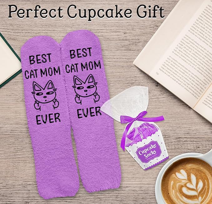 Calcetines divertidos de gato para amantes de los gatos miniatura 5