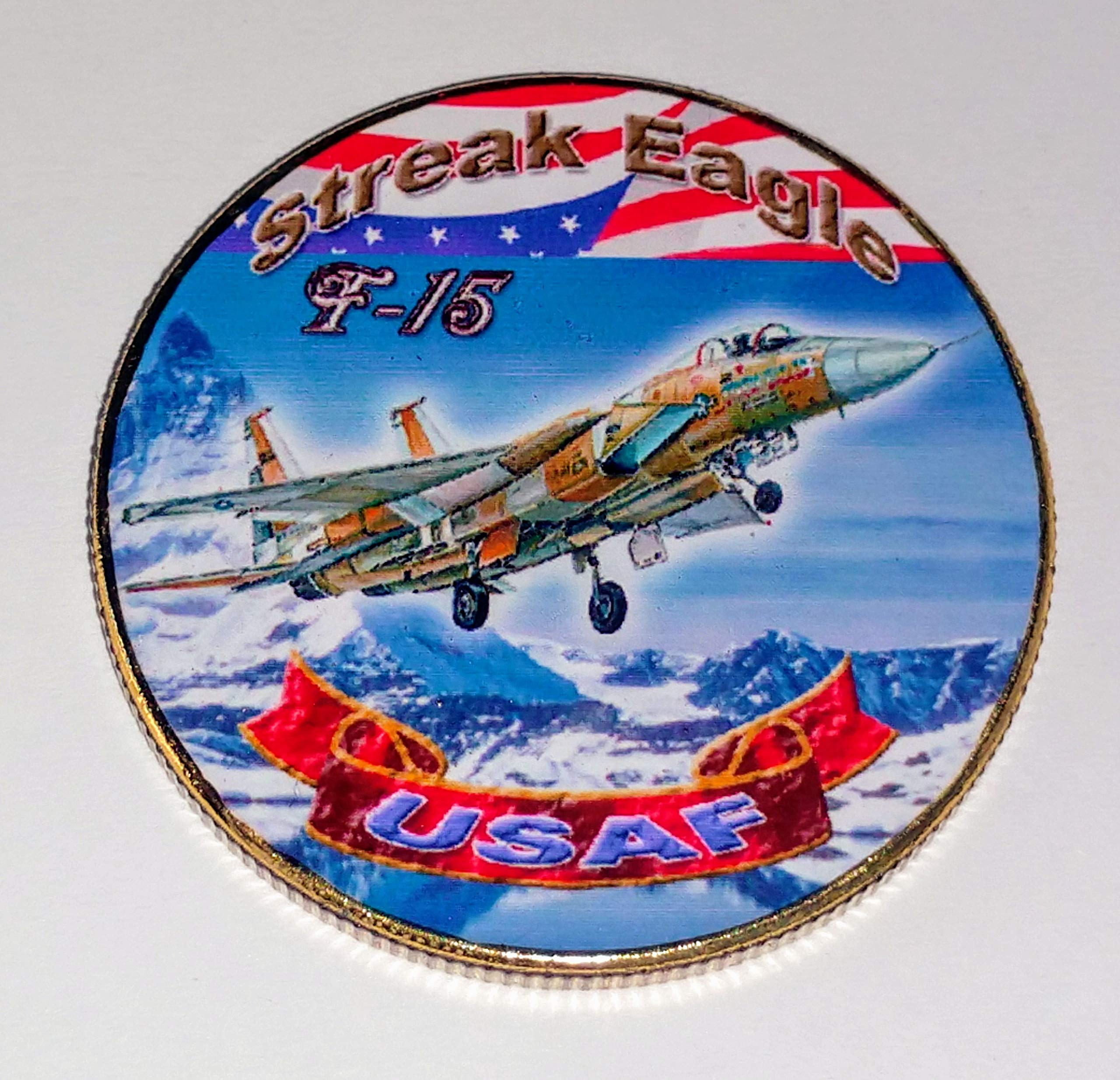 Air Force F-15 Streak Eagle Fighter Challenge Art Coin