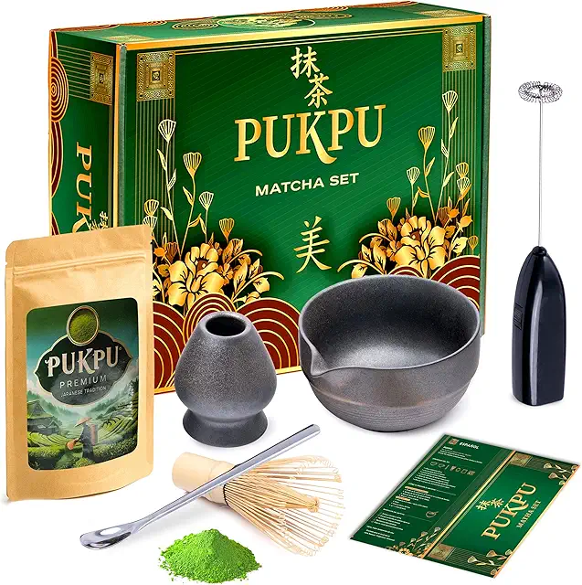 Espresso House Matcha Kit: Traditional Japanese Tea Ceremony Set with Bamboo Whisk