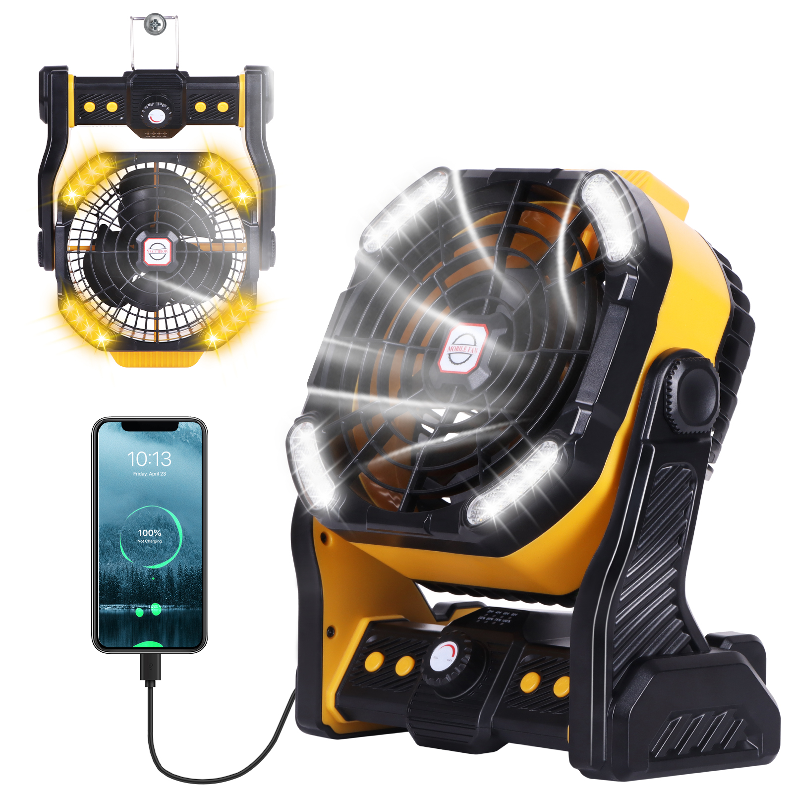 aldi camping fan light