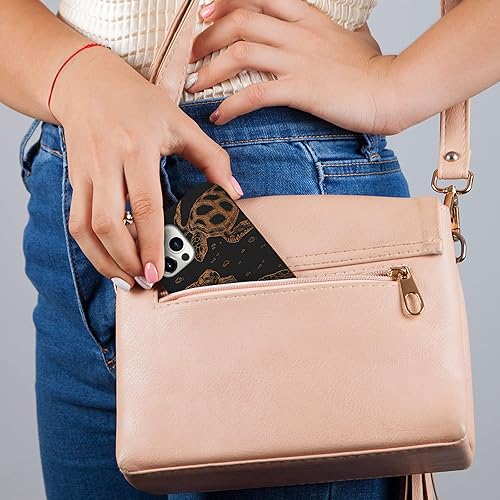 Miniatura 5 de CaseYard - Carcasa de madera para iPhone 11, diseño de tortugas grabado con láser, color negro y madera, compatible con iPhone funda protectora a