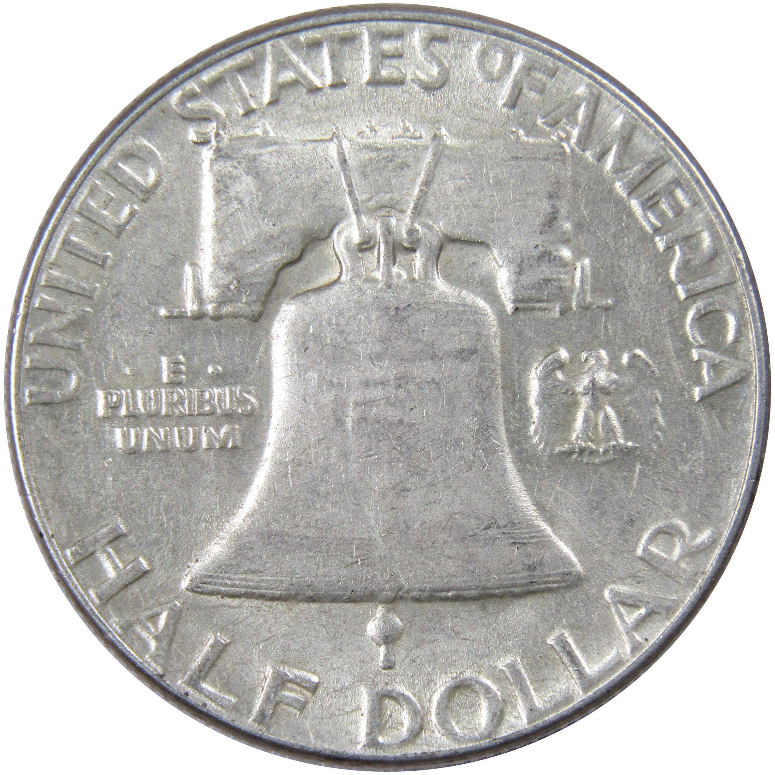 1954 Franklin Half Dollar AU About Uncirculated 90% Silver 50c US