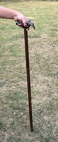 Miniatura 4 de Cabeza de hombre antiguo de latón con mango de diseñador plegable de madera, estilo steampunk, regalo de diseñador de moda para caballeros, acabado