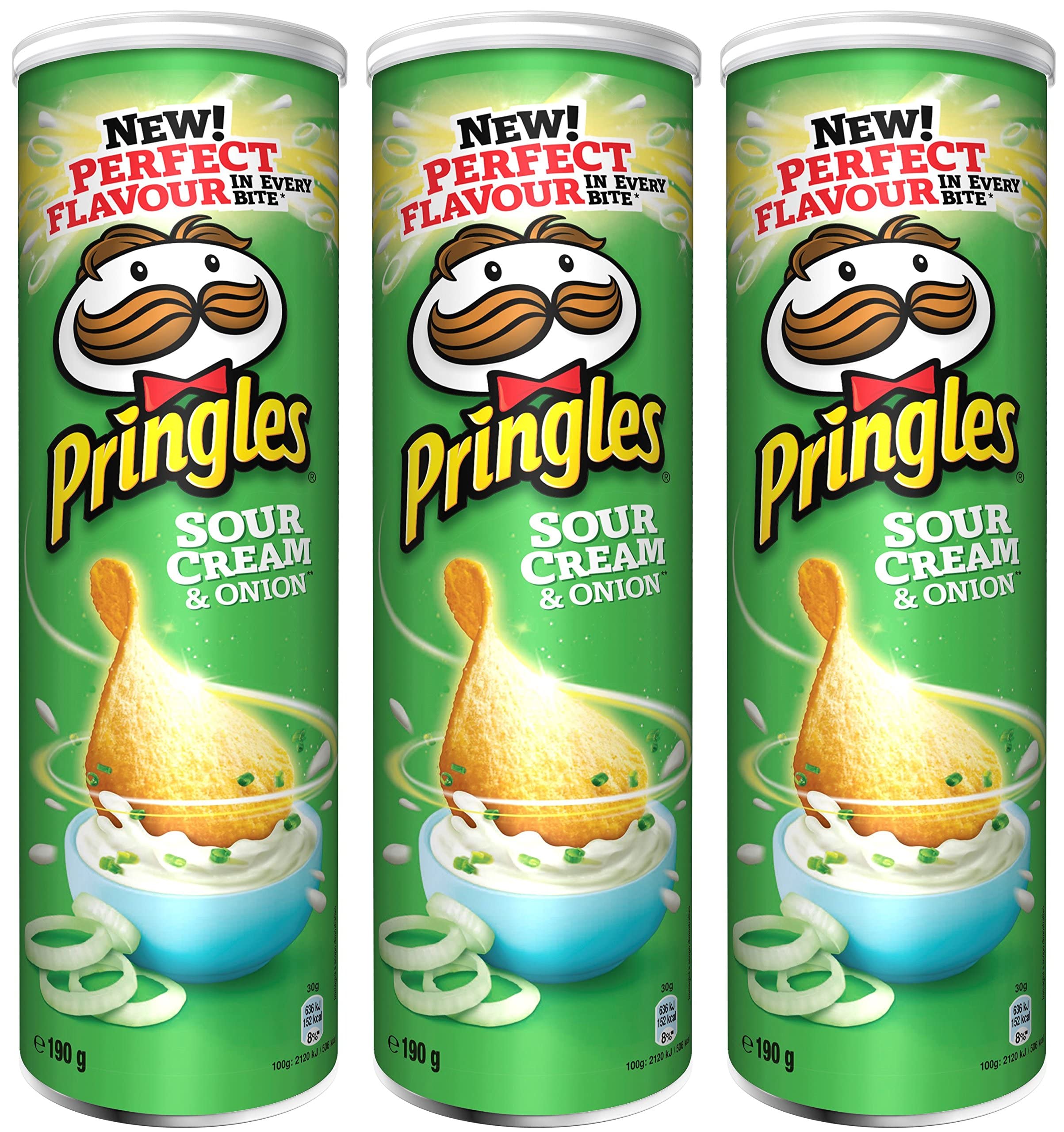 PringlesSour Cream & Onion 190 gr. - [Pack 3]