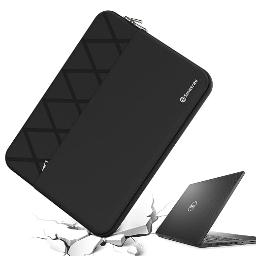 Smatree 14 Inch Anti-Shock Laptop Sleeve Tailored for Dell Latitude 7450 Copilot+PC/7455/7400/7410/7420/7430/7440/9440/9450 Laptop or 2-in-1, 14 Inch Dell Latitude Bag, Black (E413)