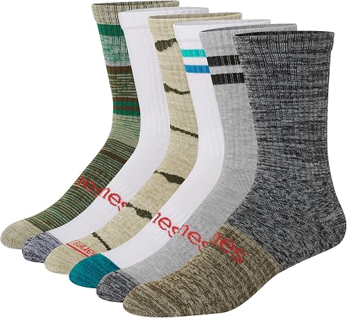 Hanes Ultimate Originals Crew Calcetines invisibles tobilleros de hombre, 6-12