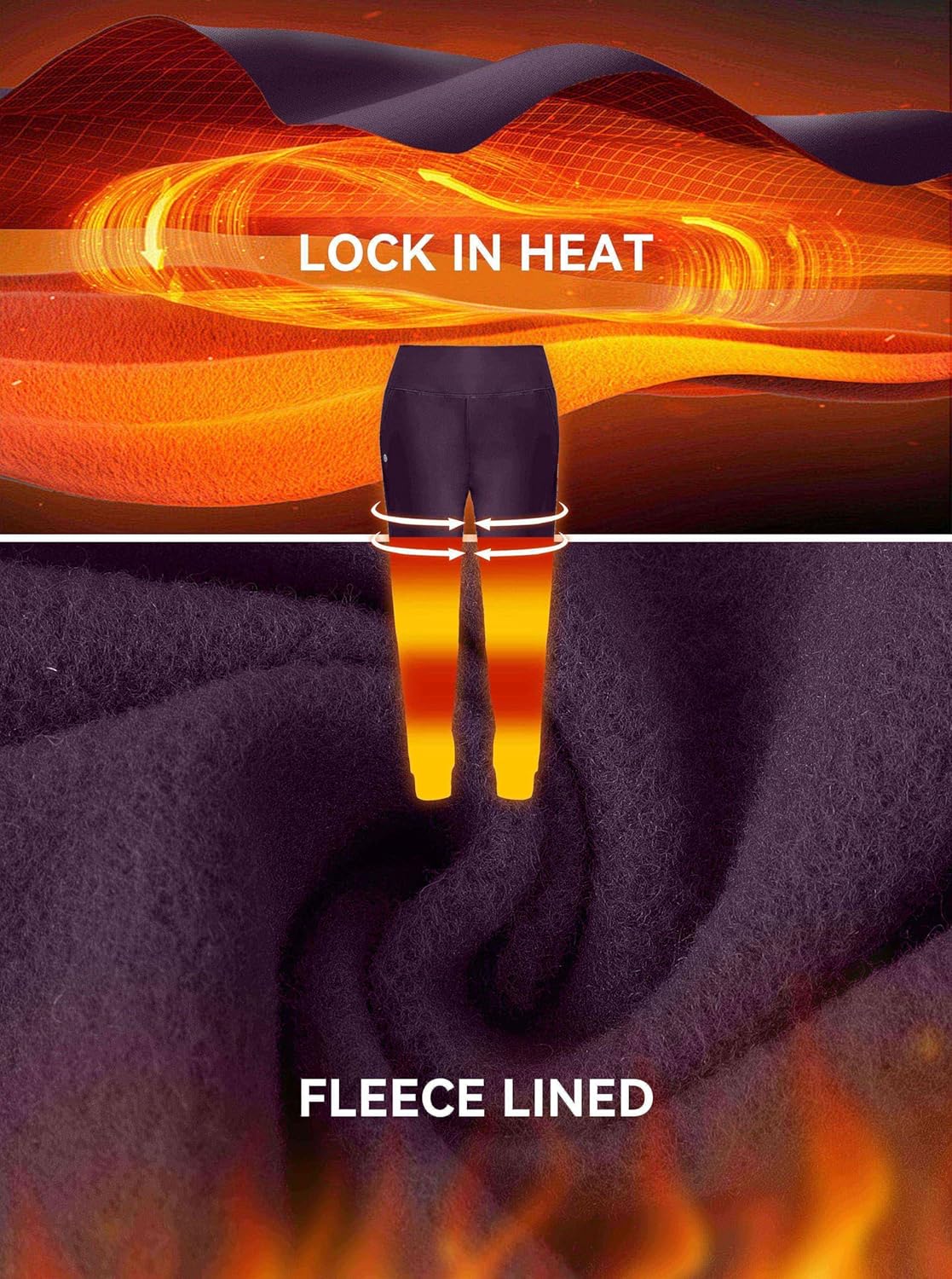 G Gradual Women's Fleece Lined Joggers High Waisted Water Resistant Thermal Hiking Pants Cold Weather Sweatpants with Pockets - Image 5