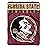 Northwest NCAA Florida State Seminoles Raschel Throw Blanket, 60 x 80, Basic