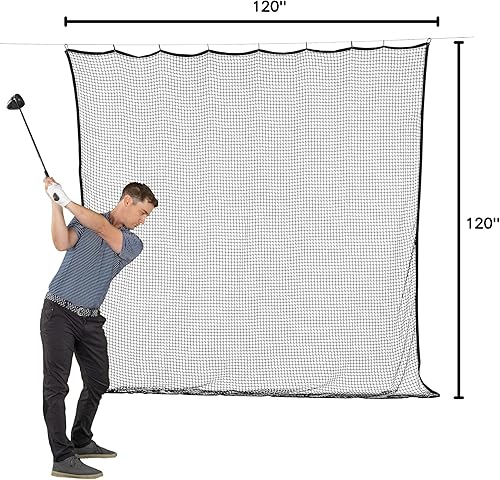Vista 8 de Red de deportes GoSports - 10 pies, 15 pies, 20 pies - Red de golpeo para golf, béisbol, hockey, fútbol, LAX y más