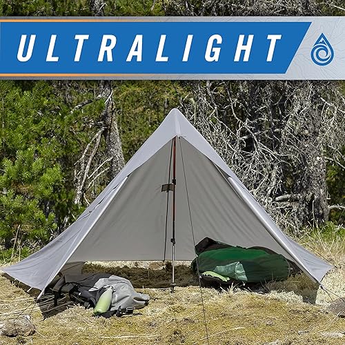 Miniatura 3 de Aqua Quest Guía de lona  100% impermeable ultraligero Ripstop SIL Nylon mochilero lluvia Fly  10x10 oliva Drab