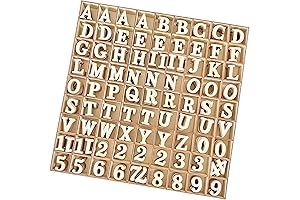 1-Inch Unfinished Wooden Letters for Exceptional Craftsmanship