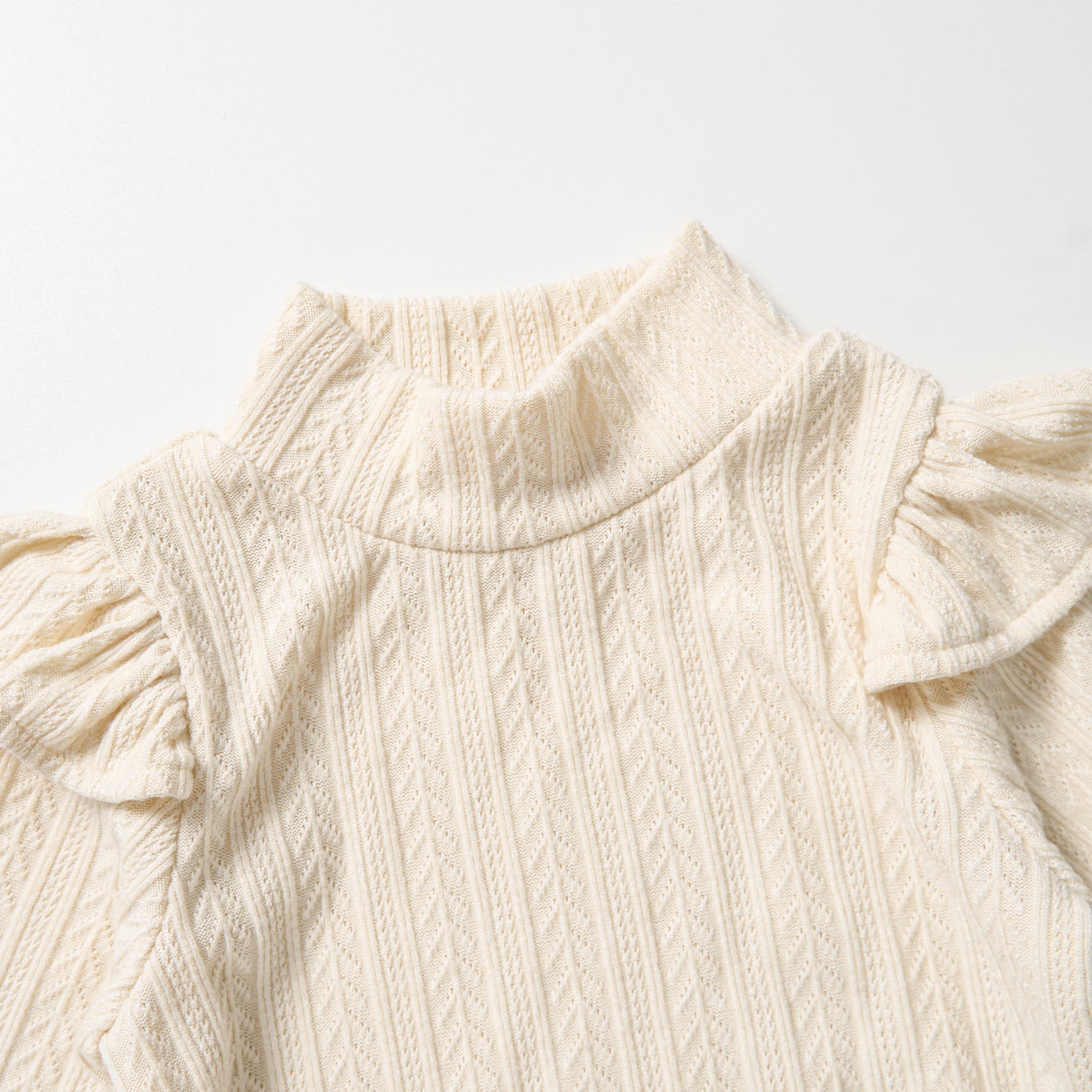 Miipat Conjunto de Ropa Niña Bebé Conjunto Niñas Pequeñas Primavera Otoño Tops de Manga Larga Tipo Suéter con Minifaldas Vestidos para Niñas